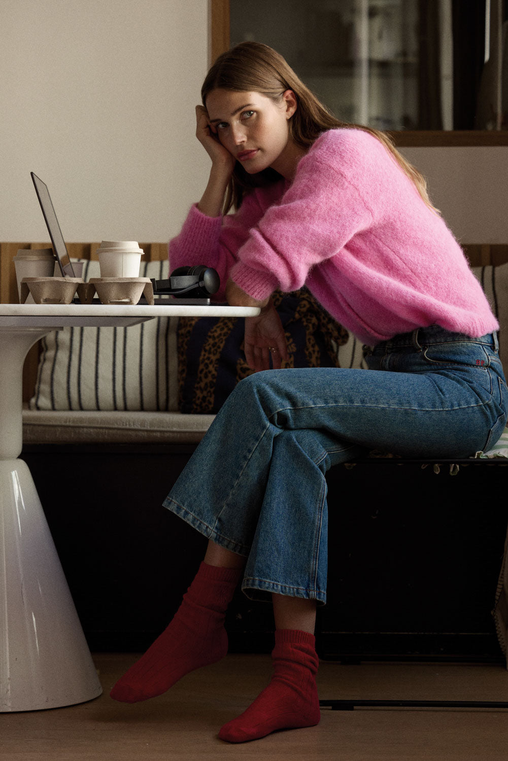 Jean Jules bleu vintage (le bootcut)