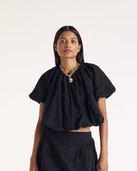 Blouse Isaure broderie noir