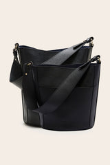 Sac Grand Sofia grainé noir intérieur marine