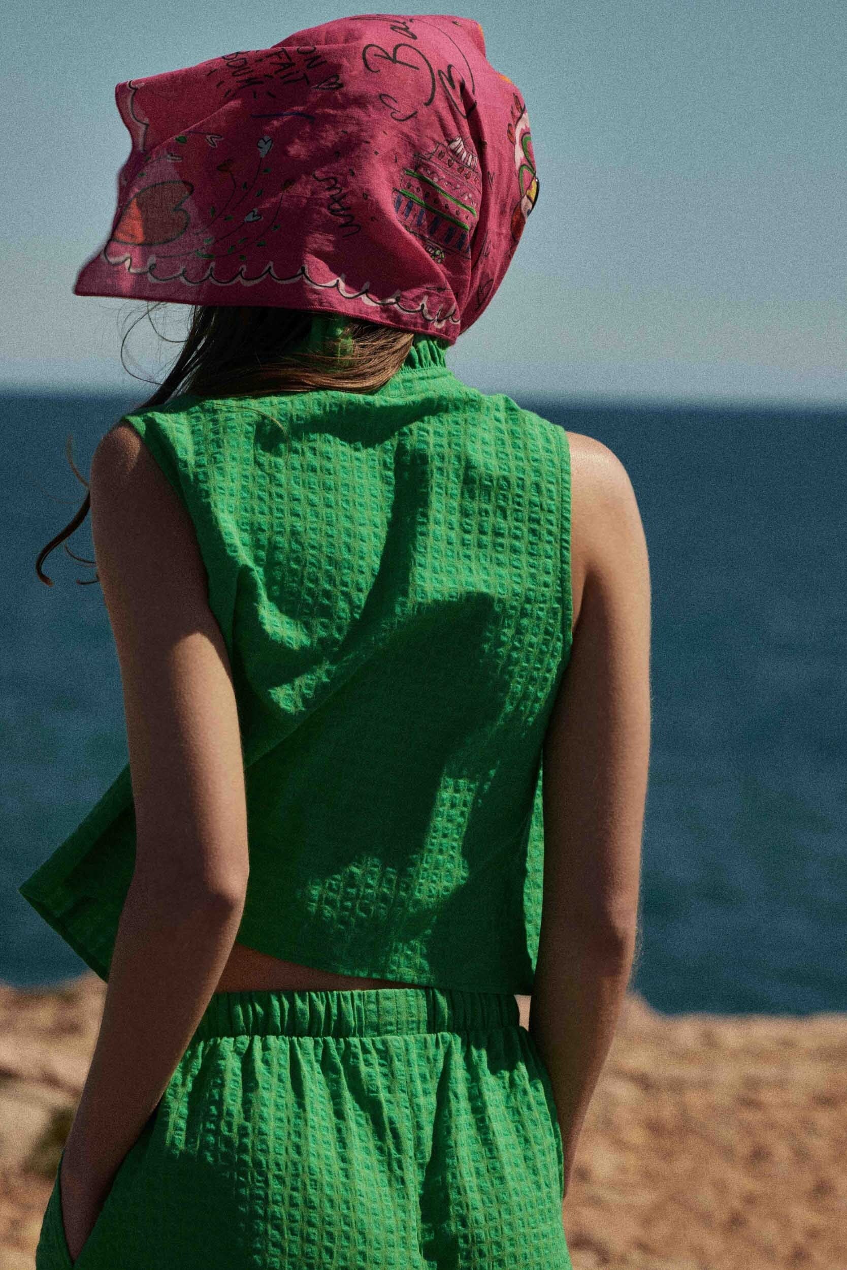 Foulard Paros imprimé anniversaire